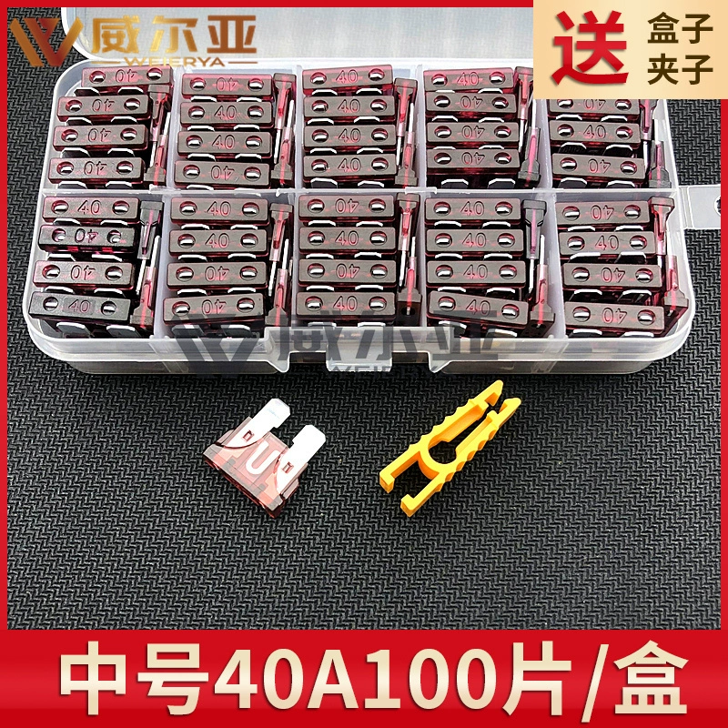 Bộ cầu chì ô tô lắp cầu chì mini nhỏ cỡ trung bình 4S Store đặc biệt 2-40A công tắc ngắt mát ô tô cầu chì 2a 