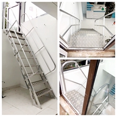 лестница 铝合金阁楼楼梯室外楼梯户外安全楼梯挂梯爬梯登高梯消防工程楼梯