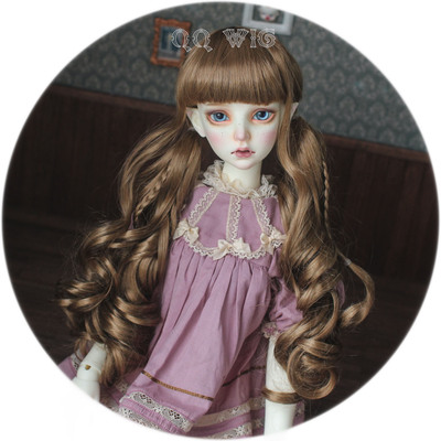taobao agent [Dolly Planet] BJD imitation horse-haired wigs and playful double ponytail QQ-52 *chipmiper *