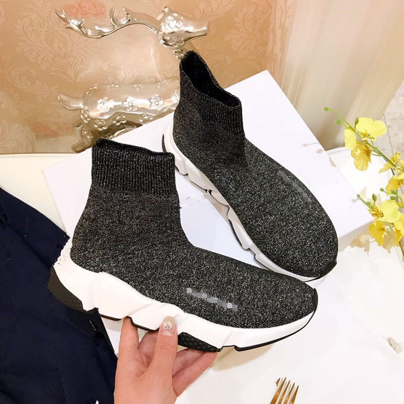 Black GreyGao Bang Socks and shoes female 2021 Spring and summer new pattern ventilation elastic force Internet celebrity Women's Shoes Versatile leisure time motion lovers Short boots