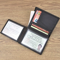 Giấy phép lái xe bằng da nam bằng lái thiết lập ví da thủ công ví đựng thẻ cho nữ
