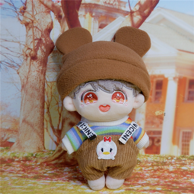 taobao agent Winter clothing, hat, suspenders, pants, sweater, with little bears, 20cm