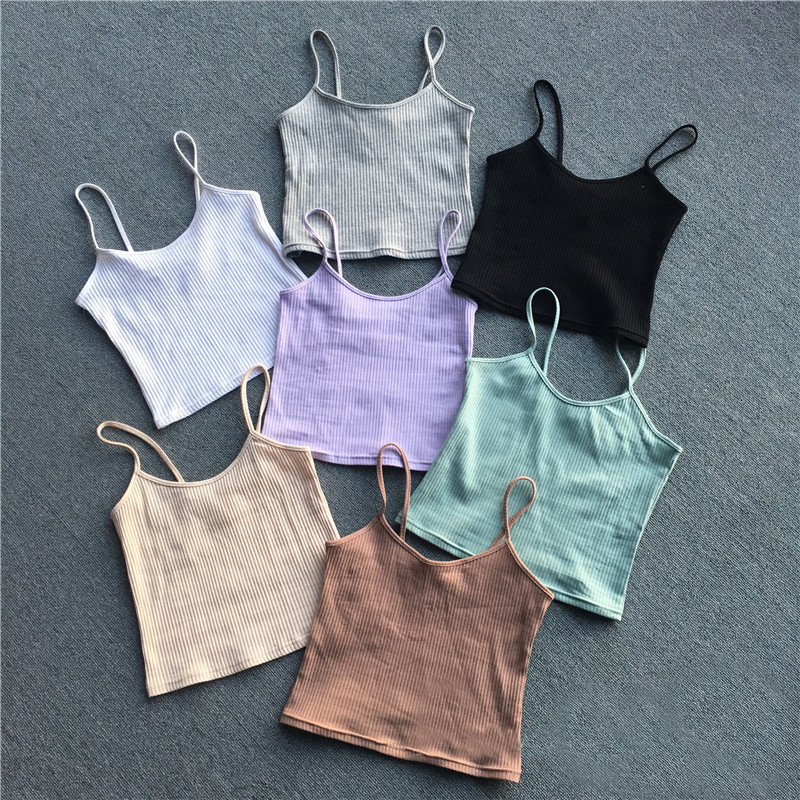 2018 Hàn Quốc mới đơn giản hoang dã đàn hồi mỏng giảm béo màu rắn dệt kim yếm trong mùa hè nữ áo khoác