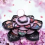 Hộp phấn trang điểm xoay Lotus Set sản phẩm mới Blossom Big Plum Blossom Powder Powder Eye Shadow Box. - Bộ sưu tập trang điểm phấn đánh khối