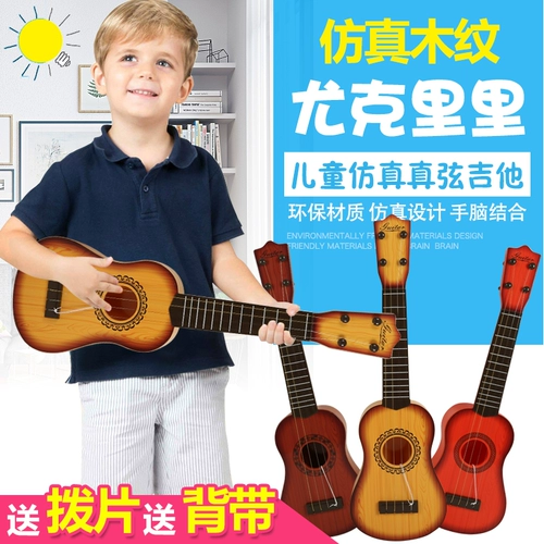 Гитара, укулеле с партитурой, реалистичная игрушка, маленькие музыкальные музыкальные инструменты для начинающих