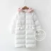 Áo khoác phao nữ mùa đông 2018 mới phiên bản Hàn Quốc của đoạn văn dài dễ thương trùm đầu ấm áp - Bông áo phao hàn quốc nữ Bông