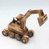 Nhà máy trực tiếp bằng gỗ mô hình đồ trang trí Trẻ em lửa đồ chơi xe máy xúc Máy ủi trẻ em đồ chơi - Chế độ tĩnh Chế độ tĩnh