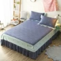 Khăn trải giường giường bông váy trong một mảnh cho một trải giường giường trượt bông Li 1,8 m 2.0m1.5 giường kiểu váy bìa - Váy Petti giường váy