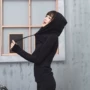 Mới của Hàn Quốc phiên bản của mùa thu và mùa đông của phụ nữ áo thể thao áo len nữ tập thể dục chạy yoga quần áo thoáng khí trùm đầu áo thun áo khoác nữ hoodie