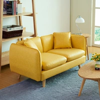 Nordic căn hộ nhỏ đơn đôi sofa da triple tối giản sofa da hiện đại kết hợp của văn phòng phòng khách sành điệu - Ghế sô pha sofa tân cổ điển