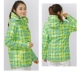 Желто-зеленая лыжная куртка сетки 134-3