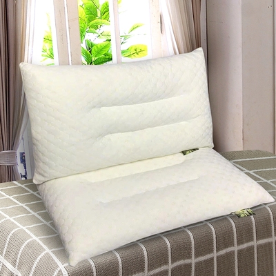 一对装可水洗枕头颗粒乳胶枕家用护颈枕柔软透气