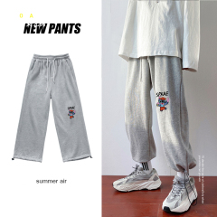 休閒褲男秋季寬鬆運動褲韓版潮流褲子百搭九分褲ins潮牌束腳衛褲