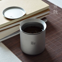 Cá chơi như cốc nước titan nguyên chất lọc đôi tách trà tách vảy cá nhân văn phòng du lịch tách trà cầm tay bộ trà - Trà sứ ấm trà giữ nhiệt