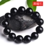 Wujin đen nguyên chất vòng đeo tay - Vòng đeo tay Clasp vòng gỗ huyết long
