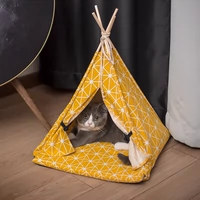 Скандинавская минималистичная палатка, хлопковая удерживающая тепло съёмная вилла, домашний питомец