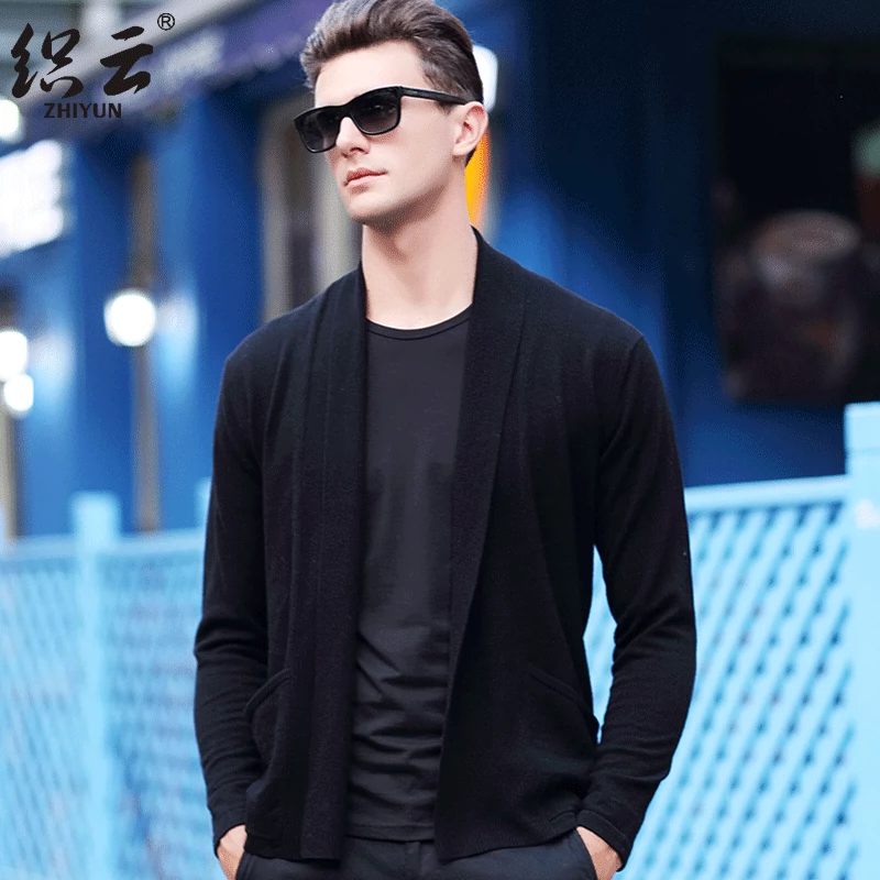 Dệt mây Mùa thu Giải trí Len Dệt kim Áo len cardigan Áo len Áo len Áo len mỏng Hàn Quốc Xu hướng cardigan - Cardigan