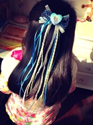 Người đẹp lãng mạn băng ruy băng tóc giả bện tóc vòng tóc cô gái Sophia Aisha màu tím Yue Biqi phụ kiện tóc