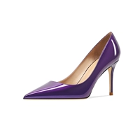 Электрическая оптическая фиолетовая патентная кожа