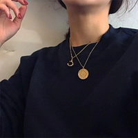 Ожерелье с буквами, подвеска, свитер, небольшая дизайнерская цепочка до ключиц, английский, популярно в интернете, 2019