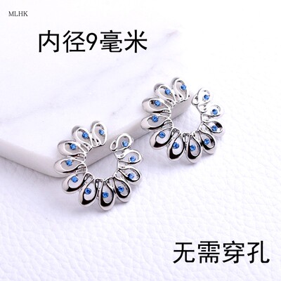 人体穿刺饰品乳头环乳头钉 防过敏镶钻无穿孔乳环乳钉饰品-淘宝网