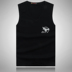 Kích thước lớn không tay T-Shirt nam cộng với phân bón để tăng chất béo chất béo vest vest áo cotton V-Cổ bãi biển vest thể thao Áo vest cotton