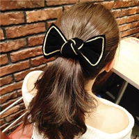 Демисезонная заколка для волос с бантиком, шпильки для волос, резинка, ретро хвостик для взрослых, в корейском стиле, популярно в интернете