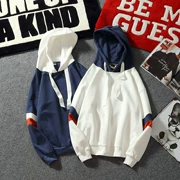 Áo len nam mùa thu cộng với áo hoodie nhung phiên bản Hàn Quốc của áo khoác lỏng xu hướng áo sinh viên giản dị hàng đầu