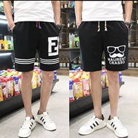 Mùa hè quần short nam Hàn Quốc phiên bản của lỏng quần short giản dị thanh niên nhà quần lớn sinh viên năm điểm quần bãi biển quần triều quần short jean nam