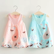 Váy thêu cho bé gái mùa hè 2019 phiên bản Hàn Quốc của bé gái mới Quần áo trẻ em váy qz-2588 - Váy