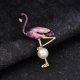 Ngọc trai trâm cài thời trang nữ áo len pin cardigan Hàn Quốc phong cách hoang dã phụ kiện flamingo corsage - Trâm cài