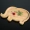 Hình dạng động vật khay ngỗng vịt hình hình gỗ sồi rắn tấm tròn khay cao su gỗ tấm trái cây bằng gỗ với máng - Tấm khay gỗ decor