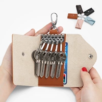 Túi chìa khóa nam giới và phụ nữ Hàn Quốc eo treo tay đa chức năng túi chìa khóa dễ thương sinh viên vài mô hình phổ key set túi đựng chìa khóa xe máy