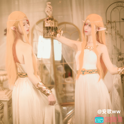 taobao agent Dimension Radio Celta Legend: Wilderness Game Zelda Princess White Dress Dress COS COS