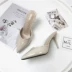 Baotou bán dép nữ mùa hè 2019 thời trang Hàn Quốc giày hoang dã giày cao gót mỏng gót cao gót nữ - Dép Dép