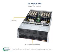 Сервер 超微4124gs-tnr amd霄龙epyc 7742服务器8路gpu准系统hpc深度学习