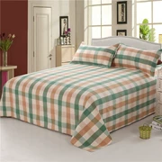 Cũ thô bông trải giường sinh viên độc thân đôi tấm dày mã hóa Khăn bông duy nhất mảnh giường 1.8m - Khăn trải giường