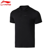 Li Ning LINING nam ngắn tay áo sơ mi POLO đào tạo áo sơ mi thể thao giản dị - Áo polo thể thao
