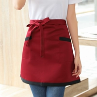 Красный черный край двойные сумки наполовину талию