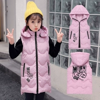 Áo khoác vest nữ cotton mùa thu đông 2018 mới 8 thời trang trẻ em 10 dày 12 trẻ lớn 13 bé gái 15 tuổi áo khoác gió nữ