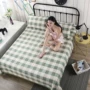 Chăn nhung Hàn Quốc một mặt chăn nhung cotton trải giường chăn đơn sinh viên hai mặt pha lê bốn mùa - Trải giường ga trải giường chống thấm