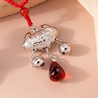 Защитный амулет, серебро 925 пробы, дракон и феникс