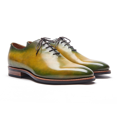 taobao agent Play!Play color!Guteter's handmade retro scratching gentleman first plain two -connecting shoes