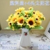 Bó hoa hướng dương đơn hoa giả hoa nhựa bó hoa phòng khách trang trí hoa trang trí cao mô phỏng cắm hoa - Hoa nhân tạo / Cây / Trái cây lan giả hạc rừng Hoa nhân tạo / Cây / Trái cây