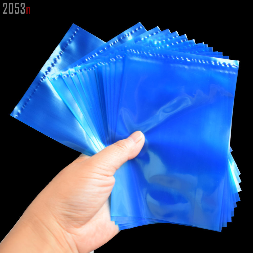 Bluechoose size blue high pressure pe Flat pocket colour plastic bag  pocket Digital hardware book packing bag
