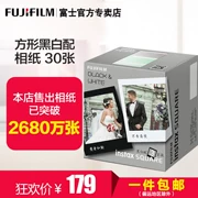 Fuji Polaroid đen và trắng in giấy 3 vuông gói 30 phim một lần chụp ảnh SQ6 SQ10 SP-3 - Phụ kiện máy quay phim