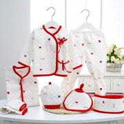 Quần áo sơ sinh cho bé Quần áo sơ sinh cotton 0-3 tháng cho bé bộ đồ mùa xuân và mùa thu đông rằm hộp quà