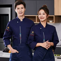 (Одиночный верх) темно -синий с длинным рукавом