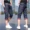 Mùa hè nam denim quần short siêu mỏng lỗ thanh niên kích thước lớn lỏng 7 quần nam quần của nam giới bảy điểm quần jean nam đẹp