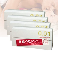 [Импортировано в Японии] САГАМИ Фазовое счастье 001 Ультра -тсительное счастье 0,01 мм презерватив 5 Установлен*4 коробки